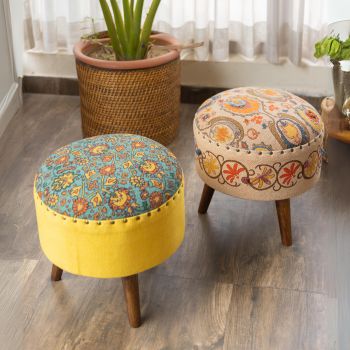 Solid wood ottomans and benches - Pinklay