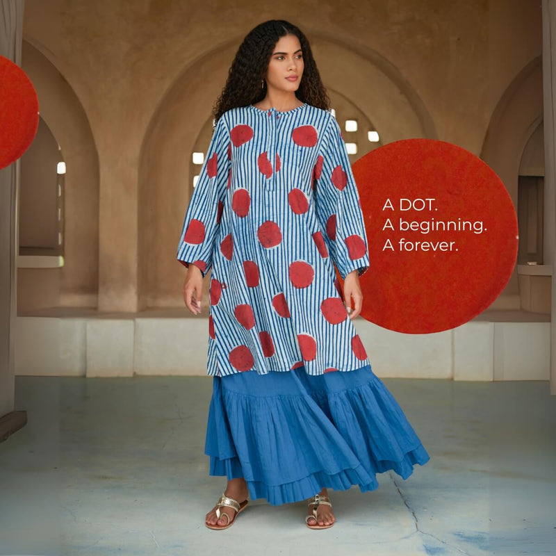 Pinklay’s handcrafted indigo collection – dabu dyed, travel-friendly women’s clothing for modern living.