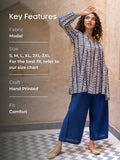 Vista Blue Modal Asymmetrical Top