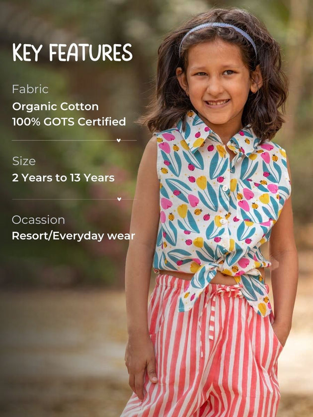 Set of 2 - Popsicle Organic Cotton Top and Pant Set