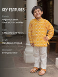 Sunshine Organic Cotton Block Printed Shirt Kurta