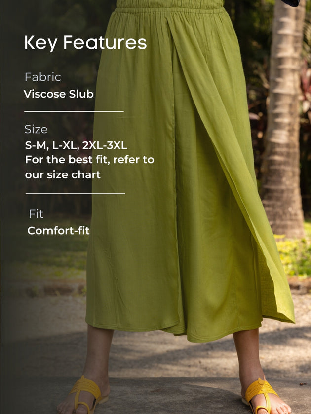 Hanoi Green Wrap-around Pants
