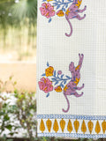 Adbhut Block Printed Cotton Bath Towel - Pinklay