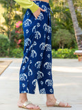 Vraj Indigo Folded Trousers
