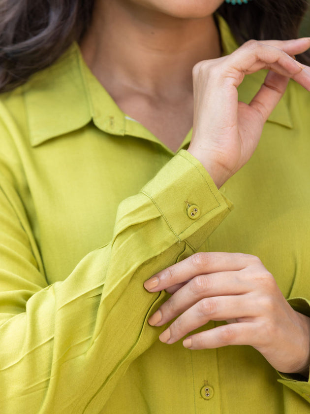 Bali Green Slub Shirt