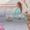 Pure cotton hand block printed indian luxe home linens, bath linens, lounge wear - pinklay