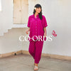 Pinklay handblock printed co-ords – matching top and pants set for monsoon travel.