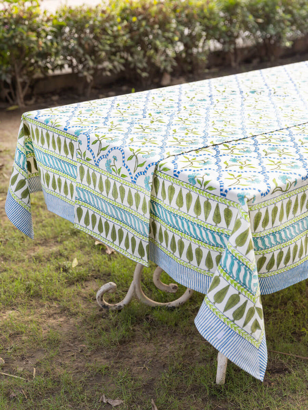 Chameli Block Printed Cotton Table Runner - Pinklay