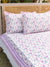 Champakali Block Printed Cotton Bedsheet - Pinklay