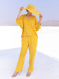 Set of 2 - Emily Kaftan Top and Pants - Pinklay