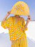 Yellow Polka Cotton Hat