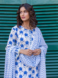 Set of 3 - Geetanjali Cotton Kurta, Palazzo and Dupatta - Pinklay
