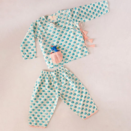 Organic cotton angrakha sets for kids - Pinklay