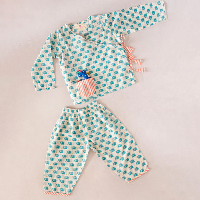 Organic cotton angrakha sets for kids - Pinklay