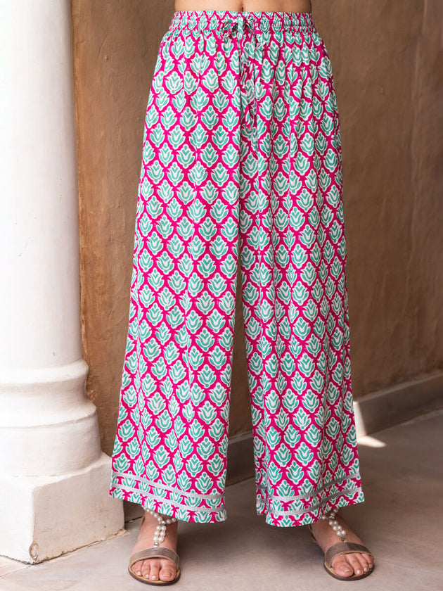 Set of 2 - Ahalya Pintuck Shirt Kurta and Palazzo