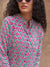 Bhavya Floral Printed Slub Shirt - Pinklay