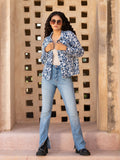 Veronica Hand Printed Cotton Jacket - Pinklay