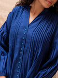Set of 2 - Sapphire Pintuck Shirt Kurta and Palazzo - Pinklay