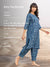 Set of 2 - Blue Cotton Kurta and Pants - Pinklay