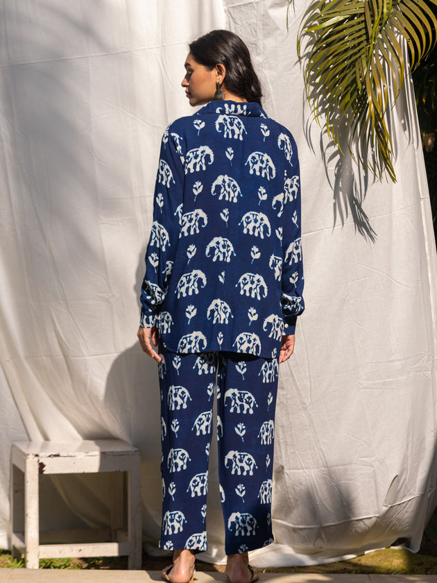 Indrani Indigo Dabu Shirt