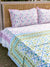 Madhur Block Printed Cotton Bed Cover - Pinklay