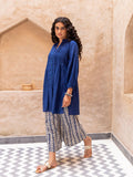 Set of 2 - Sapphire Pintuck Shirt Kurta and Palazzo - Pinklay