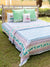 Set of 5 - Mahotsav Hand Block Printed Bed Set - Pinklay