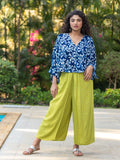 Hanoi Green Wrap-around Pants - Pinklay