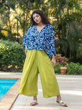 Set of 2 - Megh Poncho Top and Wrap-around Pants - Pinklay