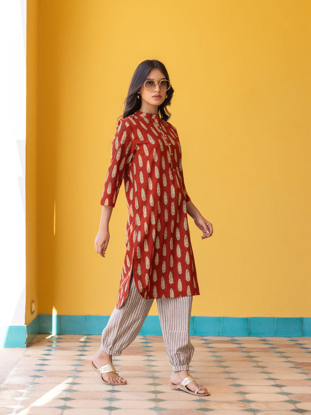 Aarti Block Printed Cotton Kurta