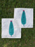Pink, Green, and Turquoise Swara Hand Block Print Cotton Bath Set - Pinklay