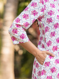 Set of 2 - Padmini Cotton Kurta and Palazzo - Pinklay