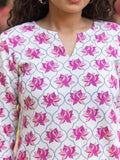Set of 2 - Padmini Cotton Kurta and Palazzo - Pinklay