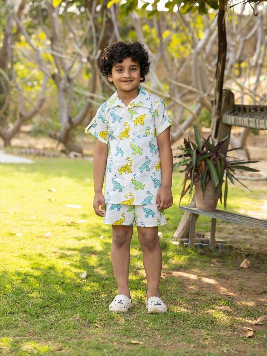 Ikki Organic Cotton Shirt Shorts Set - Main Image