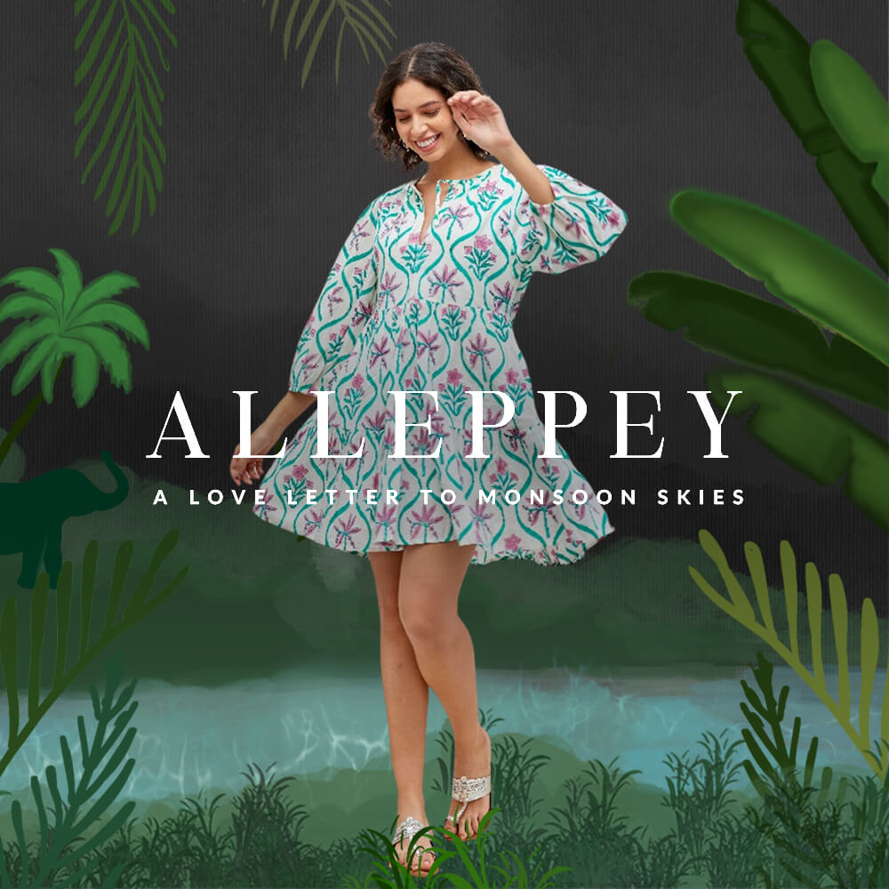 Pink and Grey Hand Block Print Waffle Cotton Bath Robe – Pinklay