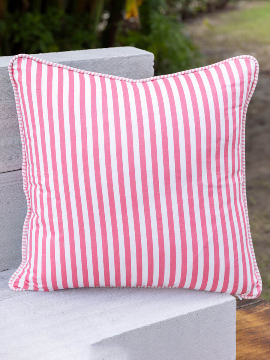 Prakriti Cotton Cushion Cover 18 Inch Pinklay