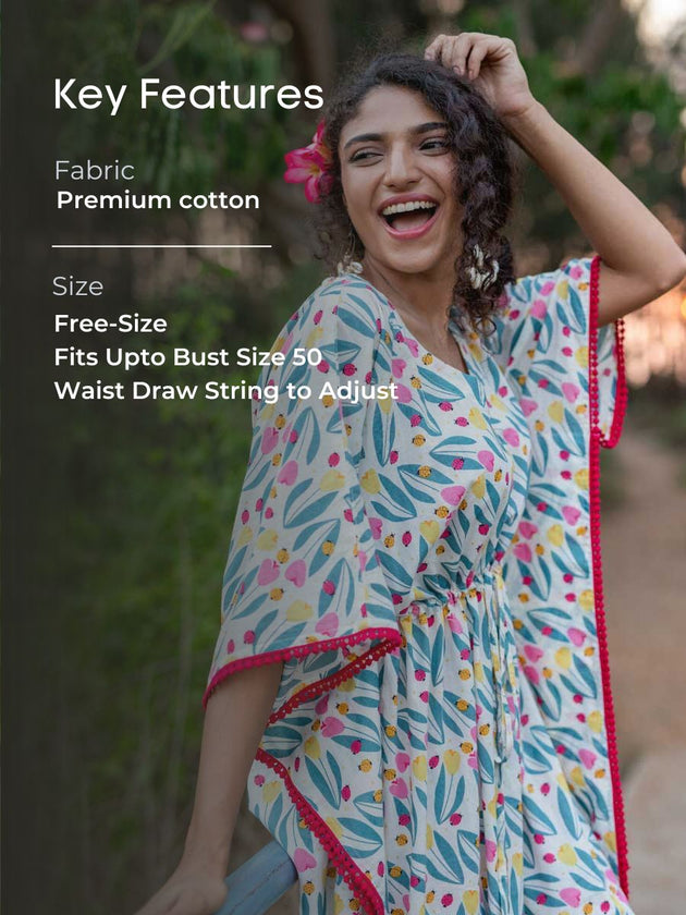 Te Amo Cotton Kaftan