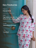 Set of 2 - Lotus Hand Block Printed Co-ord Set