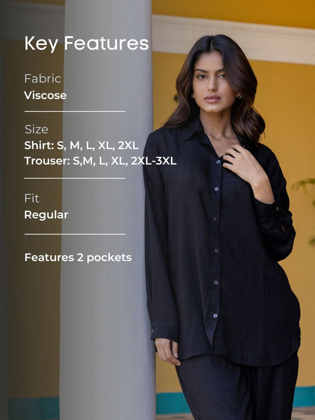 Aarya Black Co-ord Set of 2