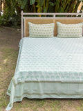 Set of 5 - The Baagh Hand Block Printed Bed Set - Pinklay