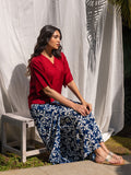 Set of 2 - Raga Short Top and Wrap-around Pants
