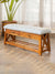 Vaayu Solid Wood Bench With Storage - Pinklay