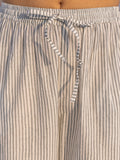 Grey Stripes Cotton Pants
