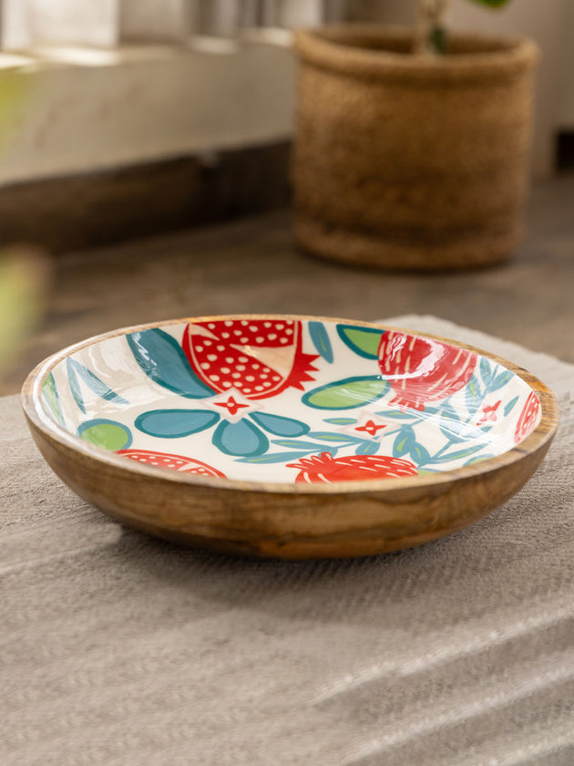 Chashme Shahi Wooden Bowl - Medium - Pinklay