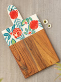 Set of 3 - Lumbini Wooden Jars and Platter - Pinklay