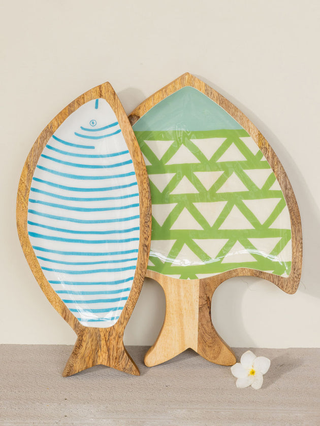 Sea Water Large Wooden Platter