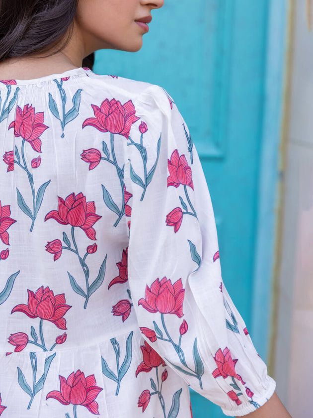 Tarang Block Printed Top - Pinklay