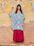 Rajputana Oversized Long Shirt and Skirt - Pinklay