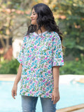 Samarthya Hand Block Printed T-shirt - Comfort-fit - Pinklay