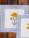 Set of 2 - Sangeet Block Printed Face Towels - Pinklay